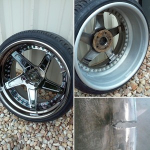 bent wheel welding